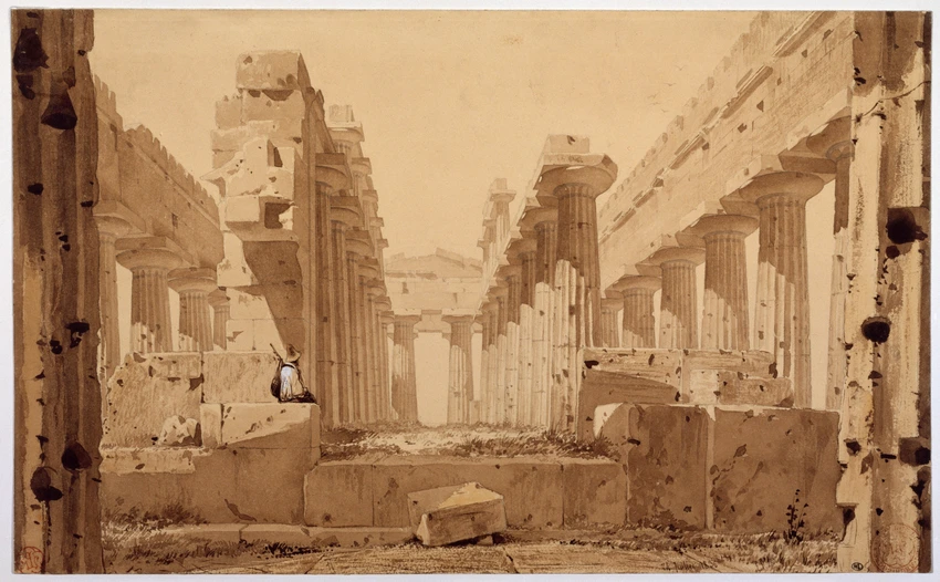 Eugène Viollet-le-Duc - Le Temple de Neptune à Paestum
