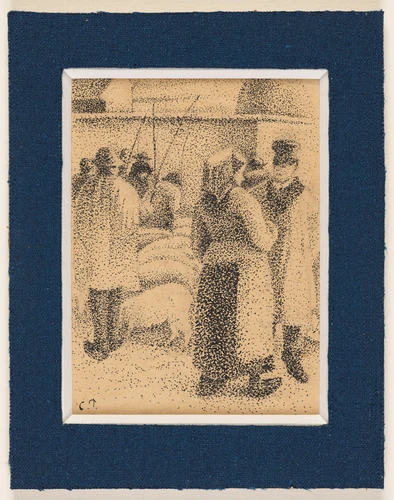 Camille Pissarro - Le Marché aux cochons, Foire de la Saint-Martin, Pontoise 188...