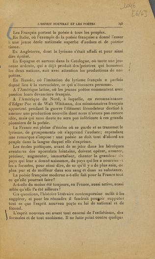 Guillaume Apollinaire - Mercure de France - I-XII-1918. p. 385 à 396, L'Esprit n...