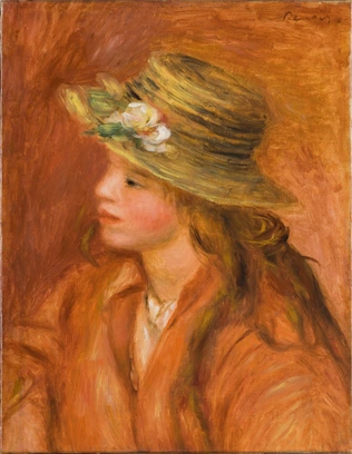 Auguste Renoir - Fillette au chapeau de paille