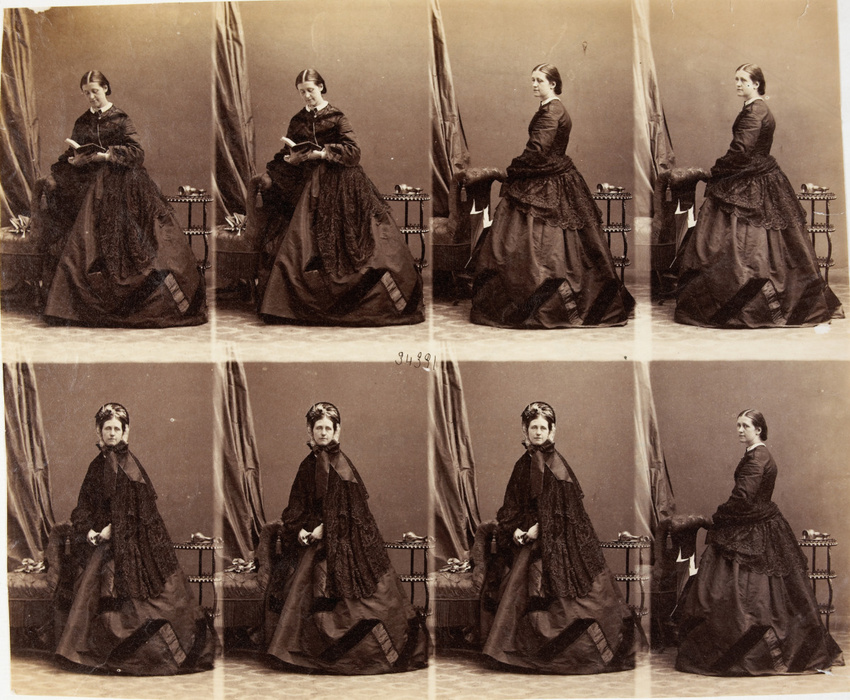 André Adolphe Eugène Disdéri - Lady Manners en huit poses
