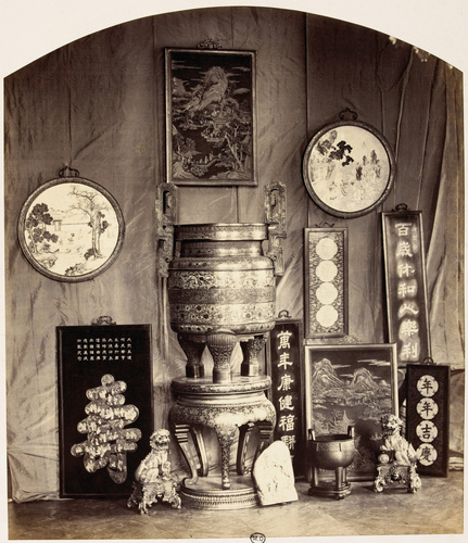 Pierre-Ambroise Richebourg - Vue intérieure du pavillon chinois de l'impératrice...