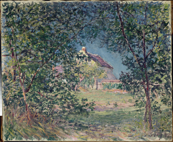 アルフレッド・シスレーL'ALLEE DES PEUPLIERS A MORET Allée des Peupliers aux Environs de Moret, 1892 by Alfred