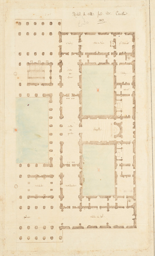 Edouard Villain - Mr Caristie, Plan d’un Hôtel de ville, 1813