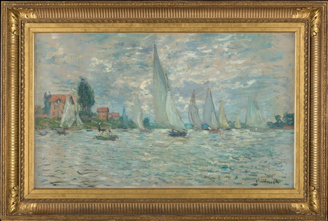 Claude Monet - Les Barques. Régates à Argenteuil