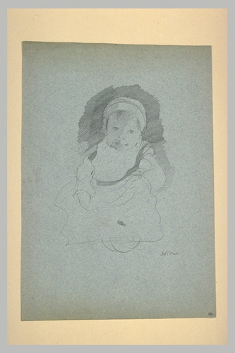 Odilon Redon - Enfant assis, vue de face
