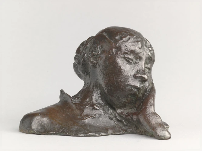 Edgar Degas - Portrait, tête appuyée sur la main