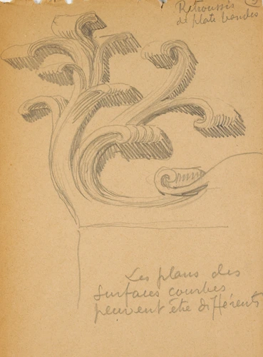 Eugène Grasset - Plates-bandes revenant sur elles-mêmes en retroussis
