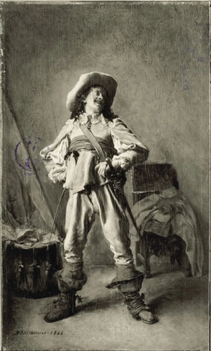 Ernest Meissonier - Le Rieur, époque du XVIIe siècle