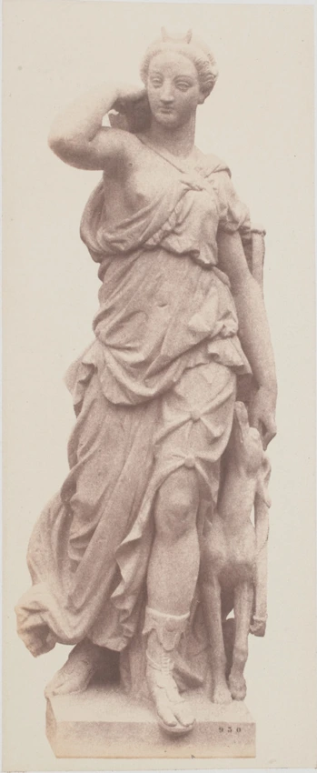 Edouard Baldus - "Diane", sculpture de Jean Louis Adolphe Eude, décor du palais ...
