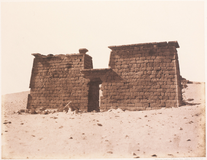 Félix Teynard - Seboûah - Temple - Vue générale du pylône