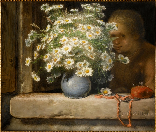 Jean-François Millet - Le Bouquet de marguerites