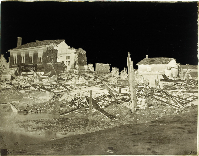 Édouard Baldus - Lyon, inondations