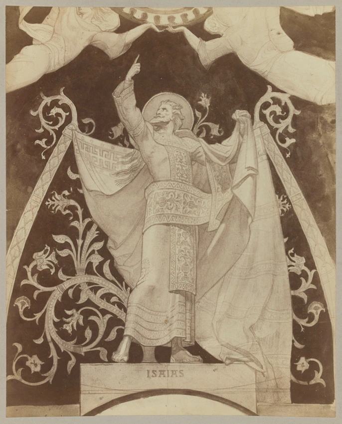 D. Freuler - Lyon, église Saint-Martin d'Ainay, photographie d'une étude prépara...