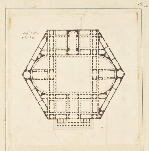 Edouard Villain - Jean-Nicolas-Louis Durand, Collège sur un terrain triangulaire...