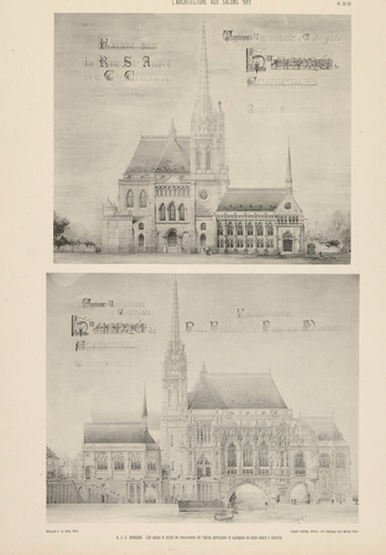 Raoul Brandon - Chartres, collégiale de Saint-André et église paroissiale: état ...