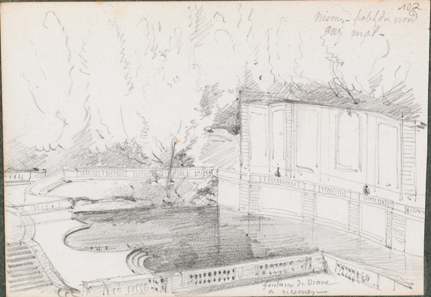 Louis Boitte - Nîmes, la fontaine de Diane