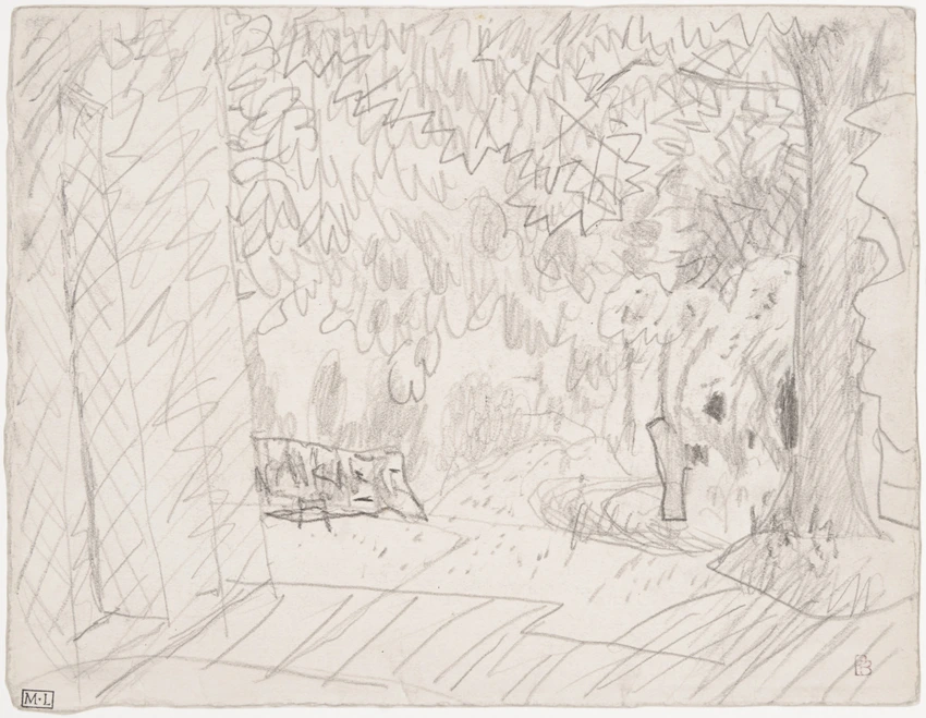 Vue d'un jardin au Cannet - Pierre Bonnard