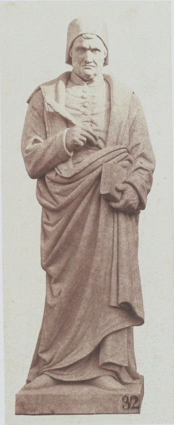 Edouard Baldus - "Froissart", statue de Henri Lemaire, décor du palais du Louvre...