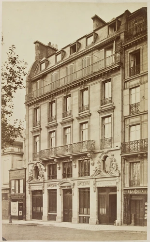 Hôtel des journaux officiels, 31 quai Voltaire à Paris 7e, vue de la façade principale - Louis-Emile Durandelle