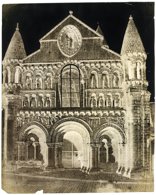 Gustave Le Gray - Poitiers (Vienne) - Façade ouest, église Notre-Dame-la-Grande