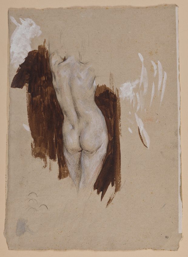 Mariano Fortuny y de Madrazo - Etude de femme nue, de dos
