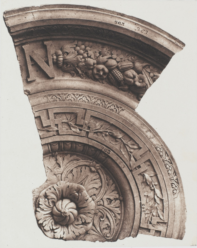 Édouard Baldus - Voûte sphérique, de Victor Corbel, décor du palais du Louvre, P...