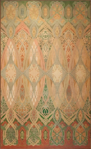 Louis Sullivan - Fragment de la décoration peinte de la salle centrale (Trading ...