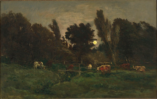 Charles-François Daubigny - Le Pré des Graves à Villerville
