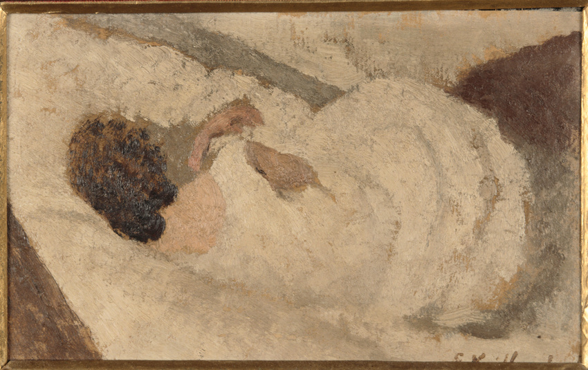 Edouard Vuillard - Femme couchée de dos