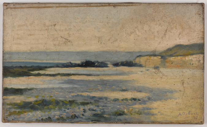 Alphonse Osbert - La Plage à Diélette (Manche)
