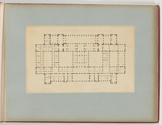 Anonyme - Projet de reconstruction de l'hôtel de ville de Paris, plan du premier...