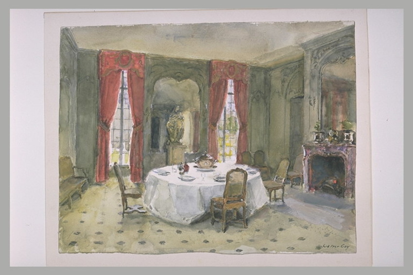 Walter Gay - La salle à manger du château du Bréau