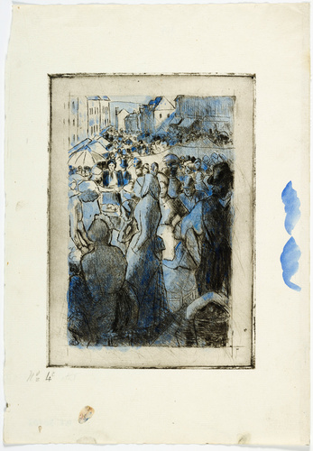 絵画 Camille Pissarro Printemps, Pruniers en Printemps. Pruniers en fleurs, dit : Potager, arbres en fleurs