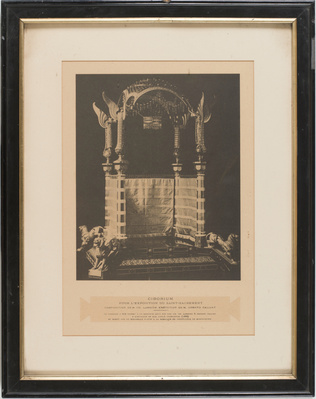 Anonyme - Photographie encadrée du ciborium offert au pape Léon XIII