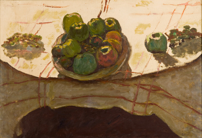 Pierre Bonnard - Assiette de pommes sur une table