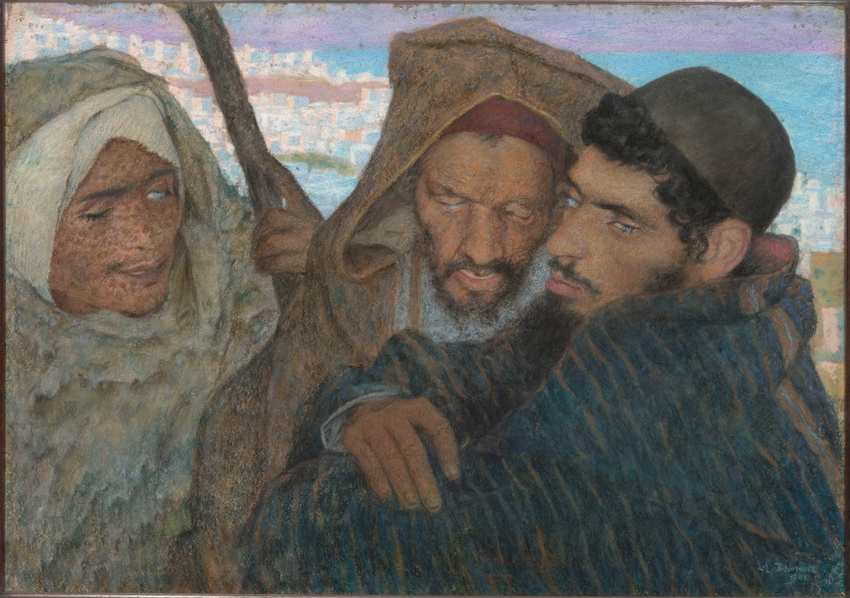 Lucien Lévy-Dhurmer - Les Aveugles à Tanger