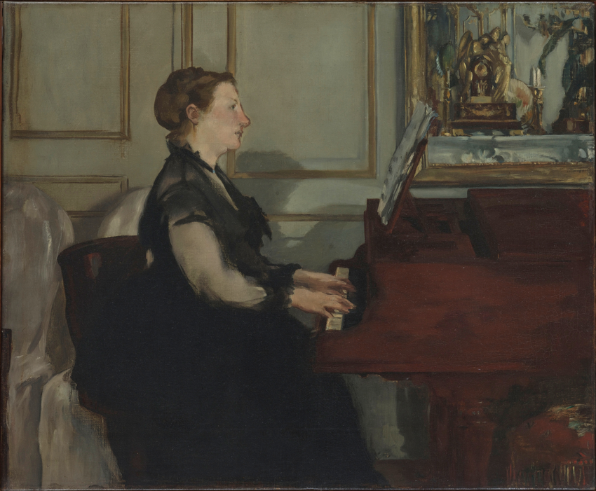 Madame Manet au piano - Edouard Manet