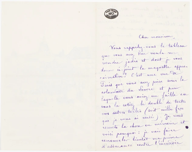 Anonyme - Correspondance de Claude Monet, 53 lots