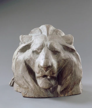 Tête d'étude pour une première version du "Lion de Belfort" - Frédéric-Auguste Bartholdi