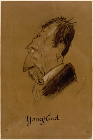 Nadar - Portrait-charge de Jongkind