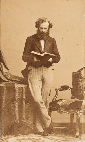 André Adolphe Eugène Disdéri - Arsène Houssaye lisant