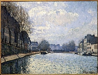 Vue du canal Saint-Martin - Alfred Sisley