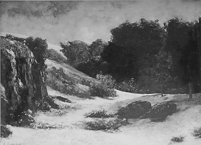 Paysage sous la neige - Gustave Courbet