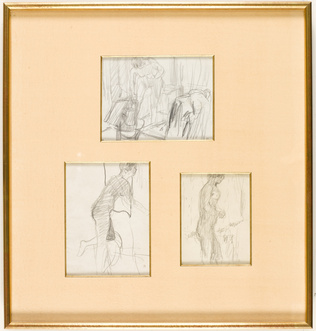 Pierre Bonnard - Nu de profil tourné vers la droite