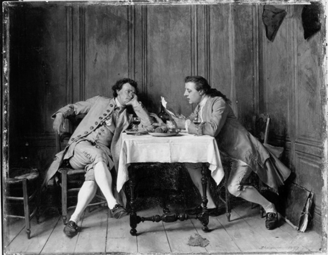 Ernest Meissonier - La Confidence, époque de Louis XV