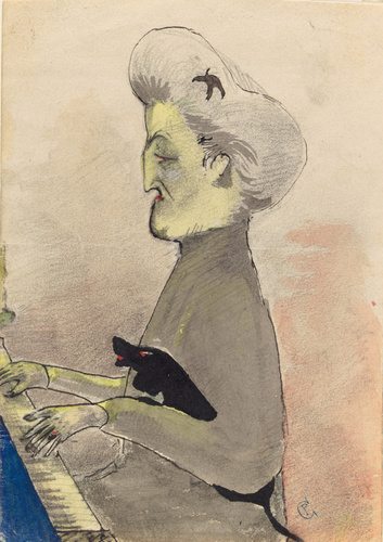 Gustave Eiffel - Mr Marzocchi et Mme de Joly à une réception costumée à Nice