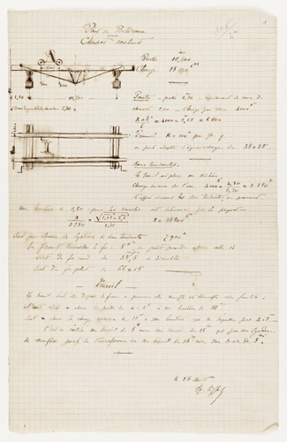 Gustave Eiffel - Note concernant le pont de Bordeaux