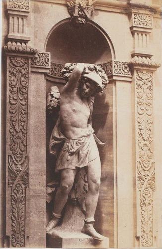 Edouard Baldus - "Le Vendangeur", sculpture de Paul Cabet, décor du palais du Lo...