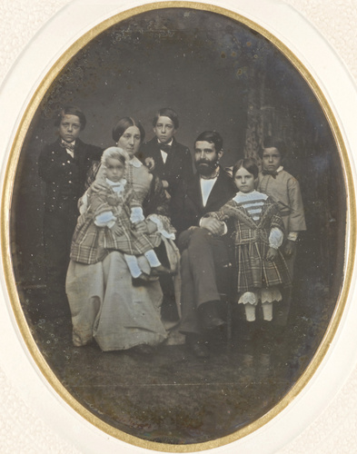 Anonyme - Une famille, vers 1850